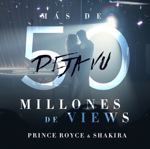 MÃ¡s de 50 millones de views en 2 semanas - Â¡GRACIAS! Keep watching ðŸ˜‰ https://youtu.be/XEvKn-QgAY0  #DejavuVideo @shakiraÂ´

Imagem postada por Prince Royce.
