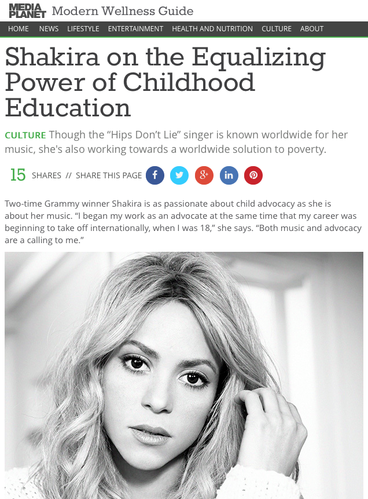 Shakira estÃ¡ apoiando a campanha #HispanicHeritage. Leia sua entrevista sobre a missÃ£o de garantir acesso a educaÃ§Ã£o para as crianÃ§as atravÃ©s da construÃ§Ã£o de escolas onde elas mais precisam: http://bit.ly/2d03KAz ShakHQ

Shak is supporting the #HispanicHeritage campaign. Read her interview about the mission to provide children with access to education through building schools where theyâ€™re most needed: http://bit.ly/2d03KAz ShakHQ

Imagem compartilhada pela equipe de Shakira.
