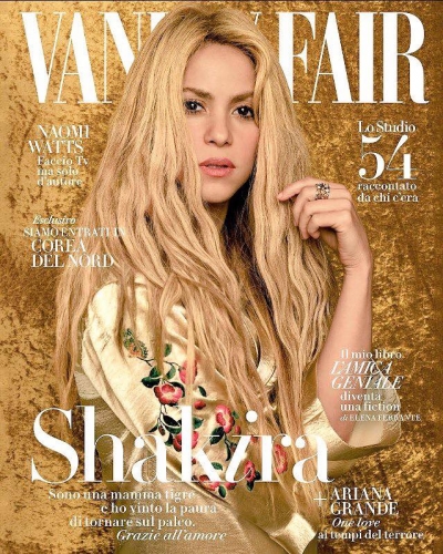 Check out Shak on the cover of the new issue of @VanityFairIt! Shakira, en la portada de Vanity Fair Italia de este mes! ShakHQ
