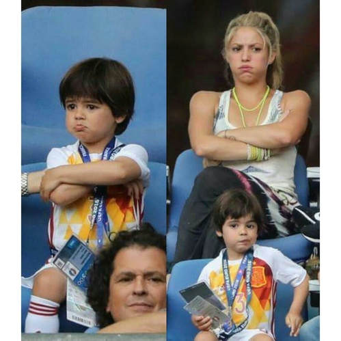 29 de Junho de 2016 - Nos perguntamos a quem ele puxou... ShakHD (Postada pela equipe da Shakira)

Wonder where he gets it from... / Nos preguntamos a quiÃ©n saliÃ³â€¦ ShakHQ 
