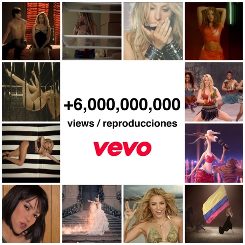 12 de Abril de 2016 - Os vÃ­deos da Shak jÃ¡ tem mais de 6 BILHÃ•ES devisualizaÃ§Ãµes no youtube.com/shakiravevo! ShakHQ (Postado pela equipe de Shakira)

Los videos de Shak ya tienen mÃ¡s de 6 MIL MILLONES de reproducciones en youtube.com/shakiravevo! ShakHQ 

Shak's videos have now more than SIX BILLION plays on youtube.com/shakiravevo! ShakHQ 

