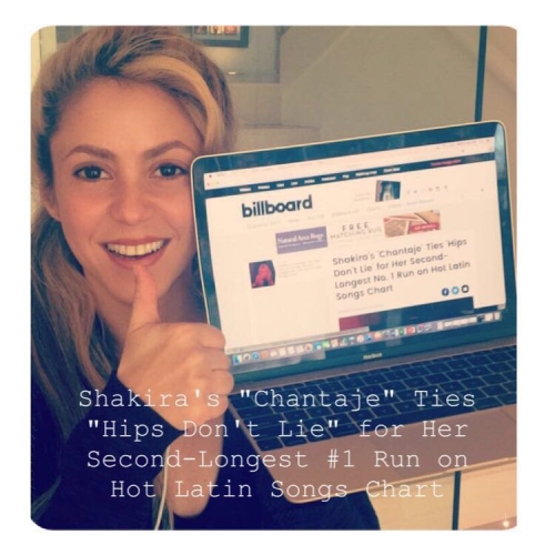 #Chantaje (link: http://www.billboard.com/articles/columns/latin/7654235/shakira-chantaje-ties-hips-dont-lie-second-longest-hot-latin-songs) billboard.com/articles/columâ€¦ ShakHQ 
